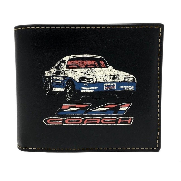 Coach 3 in 1 Cars Calf Leather Wallet - Picture 1 of 4